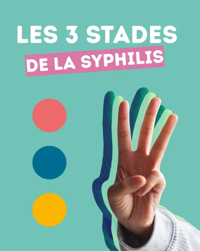 😷 La syphilis peut évoluer sur 3 stades si elle n'est pas traitée. Heureusement, grâce au dépistage et au traitement, il est rare d'arriver au 3ème stade aujourd'hui en Europe. 
 #prevention  #ist #santé #syphilis #SyphilisAwareness